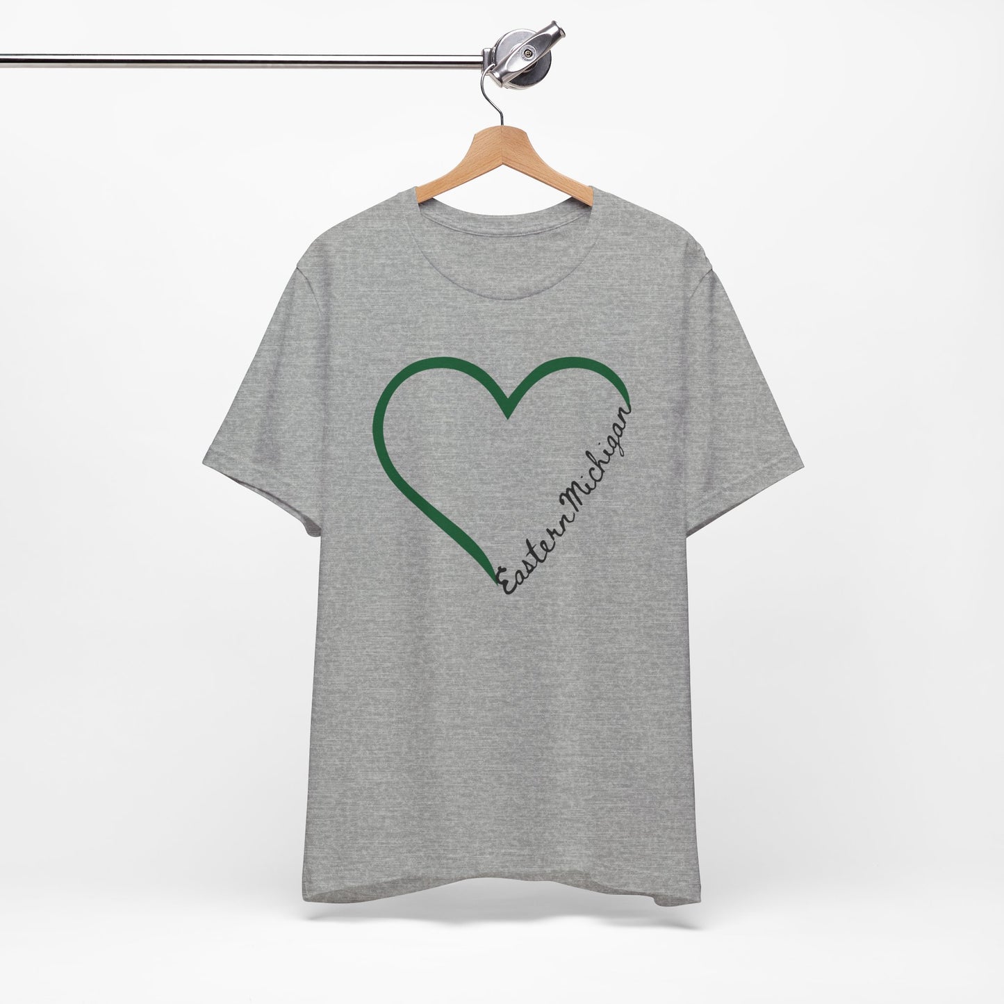 Eastern Michigan Heart tshirt