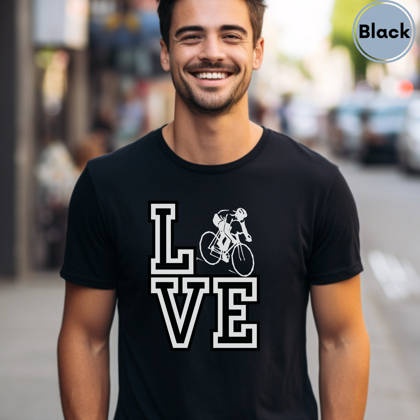 Love Road Cycling Road Biking tshirt