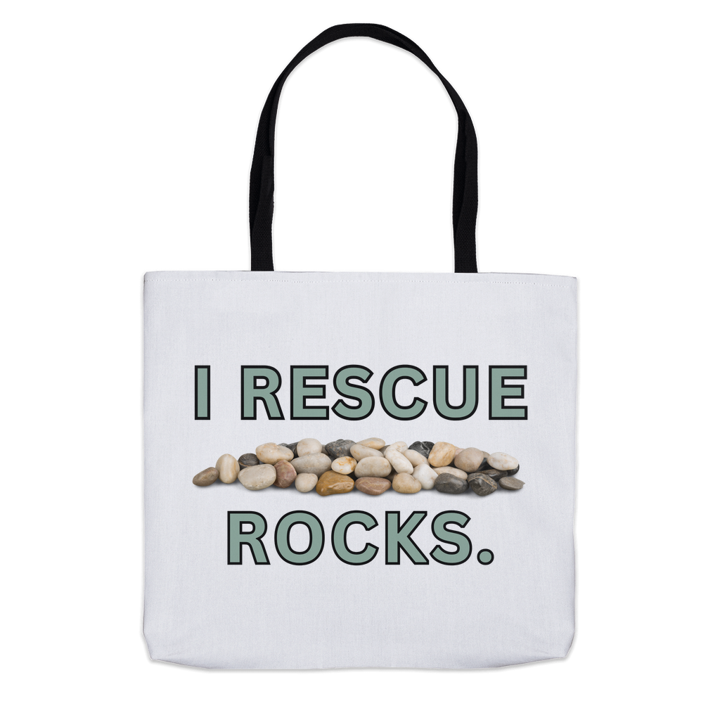 I Rescue Rocks Tote Bags