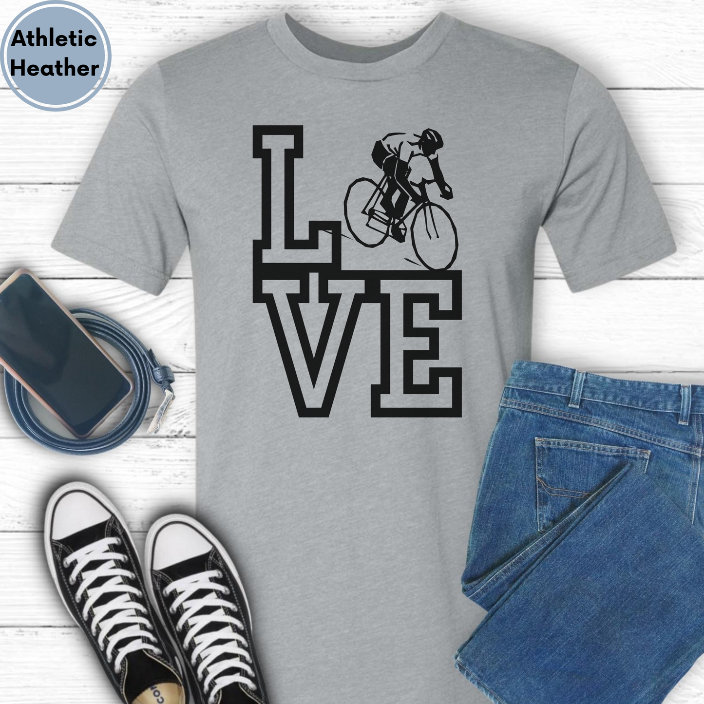 Love Road Cycling Road Biking tshirt