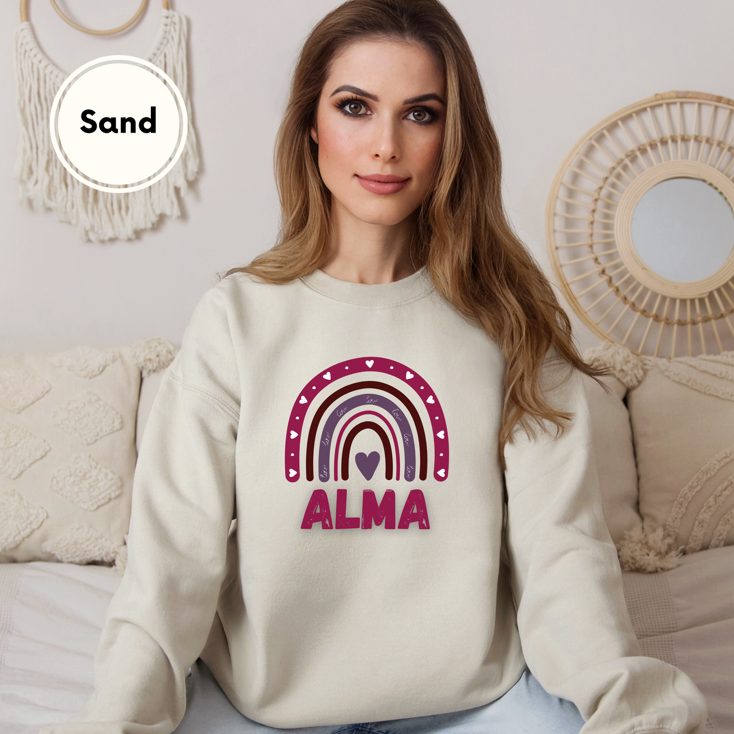 Alma College Rainbow Sweatshirt