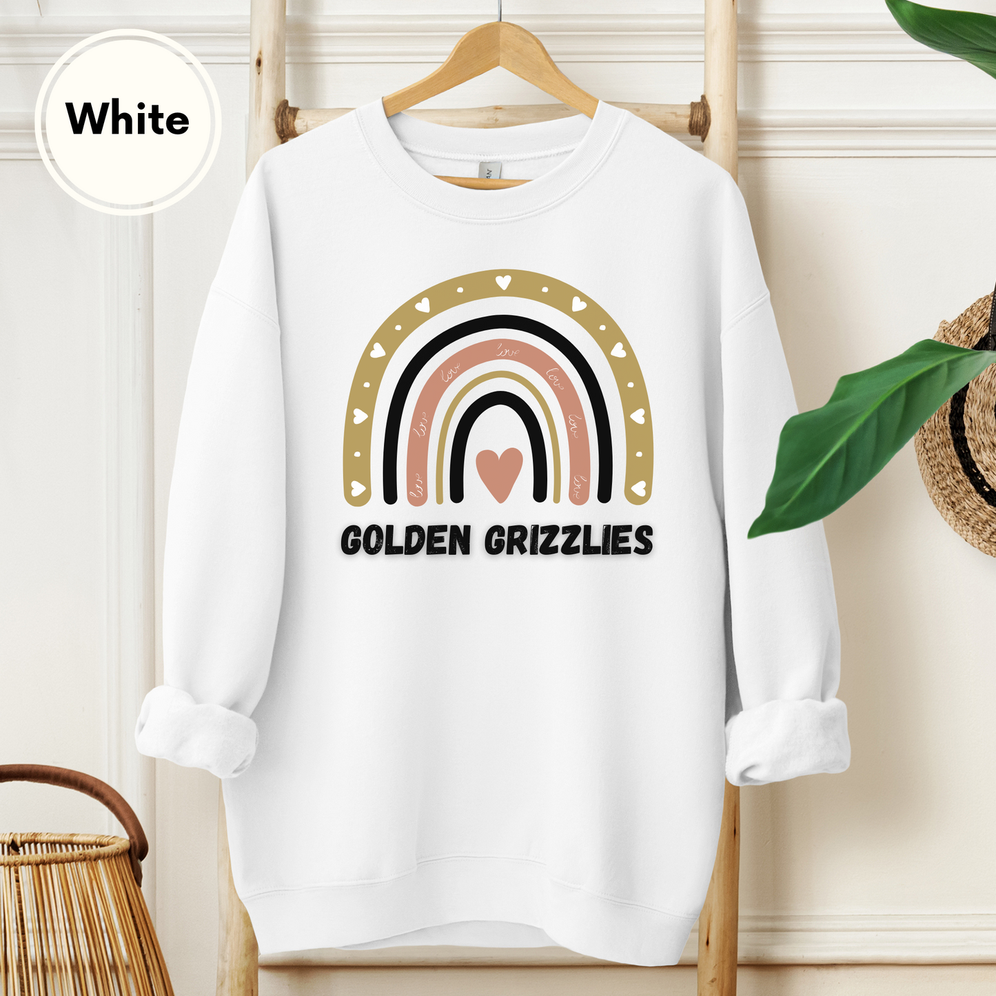 Oakland University Golden Grizzlies Rainbow Sweatshirt