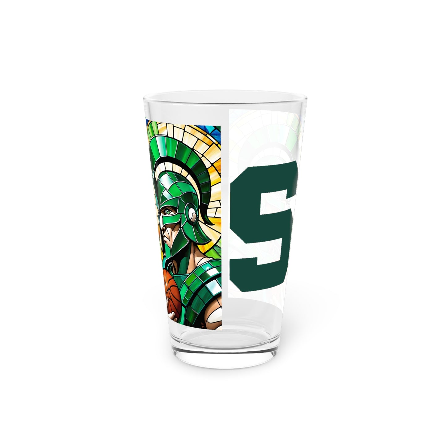 Basketball Spartan Pint Glass