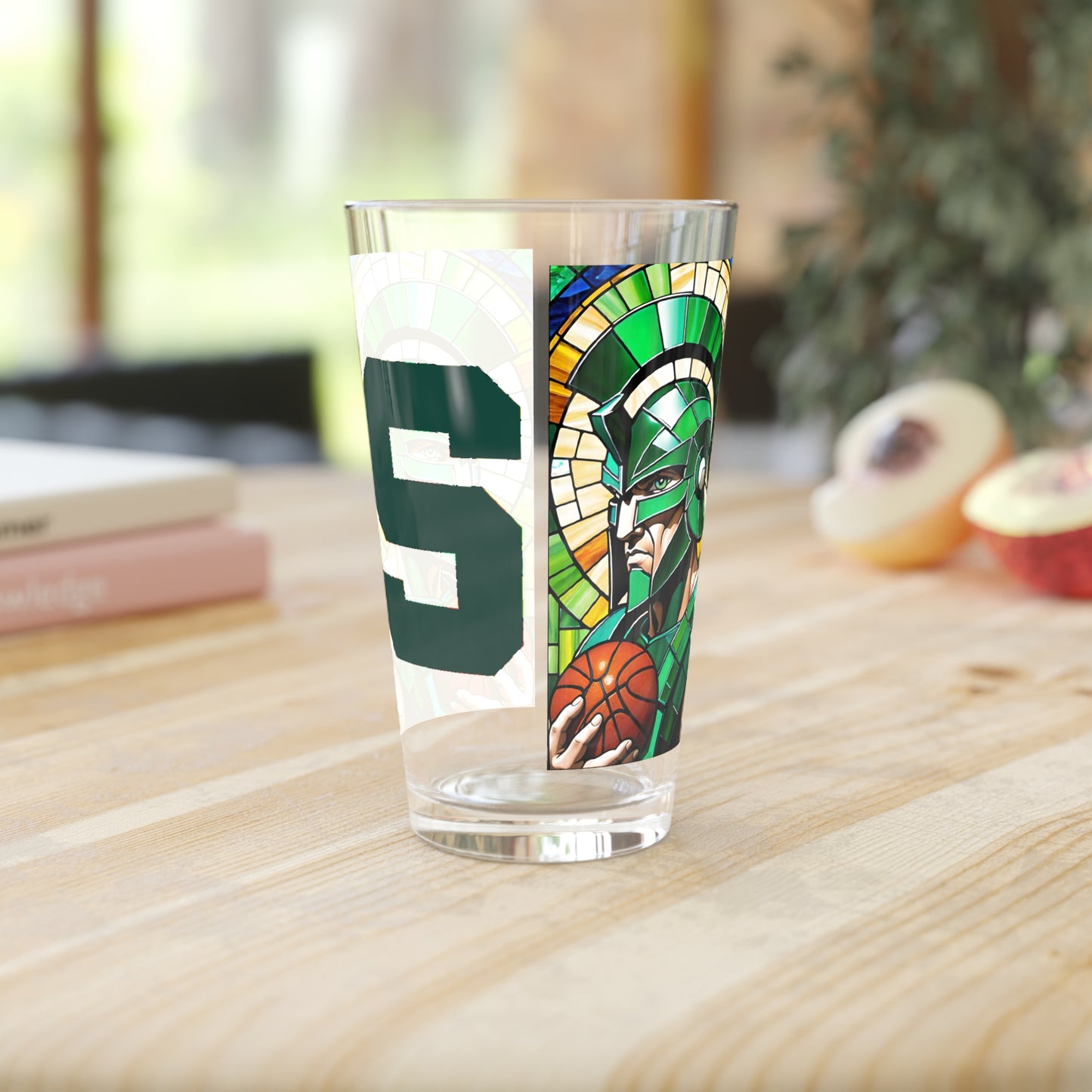 Basketball Spartan Pint Glass