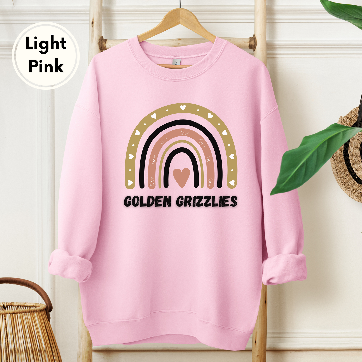 Oakland University Golden Grizzlies Rainbow Sweatshirt