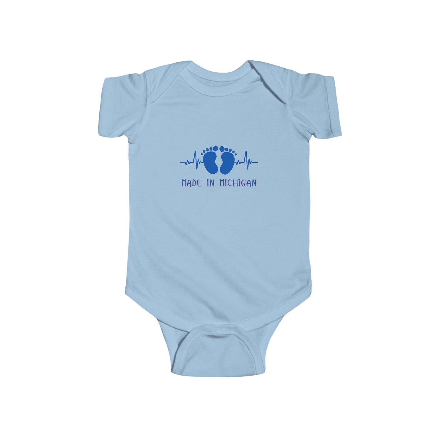 Made in Michigan Heartbeat Infant Jersey Bodysuit