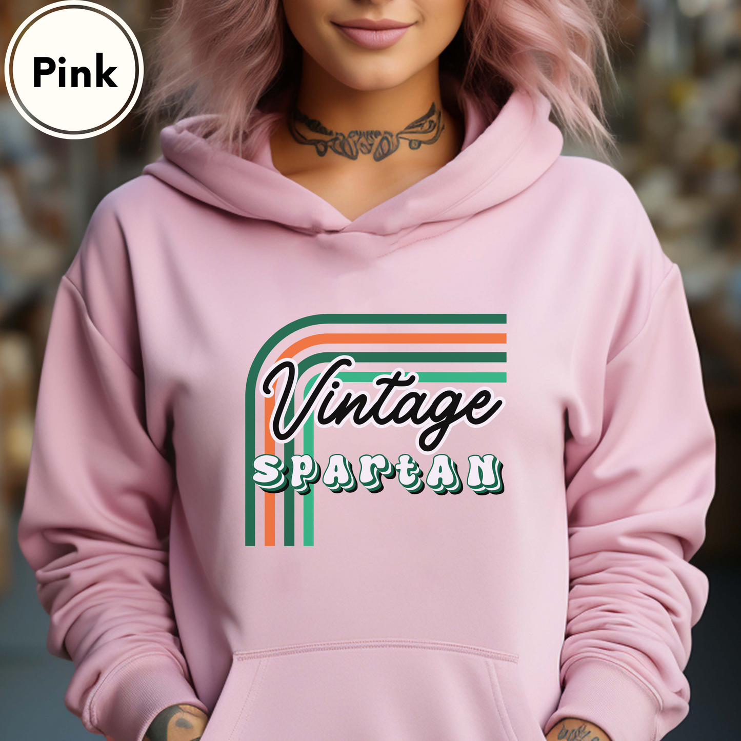 Spartan Vintage Long Sleeve Hoodie