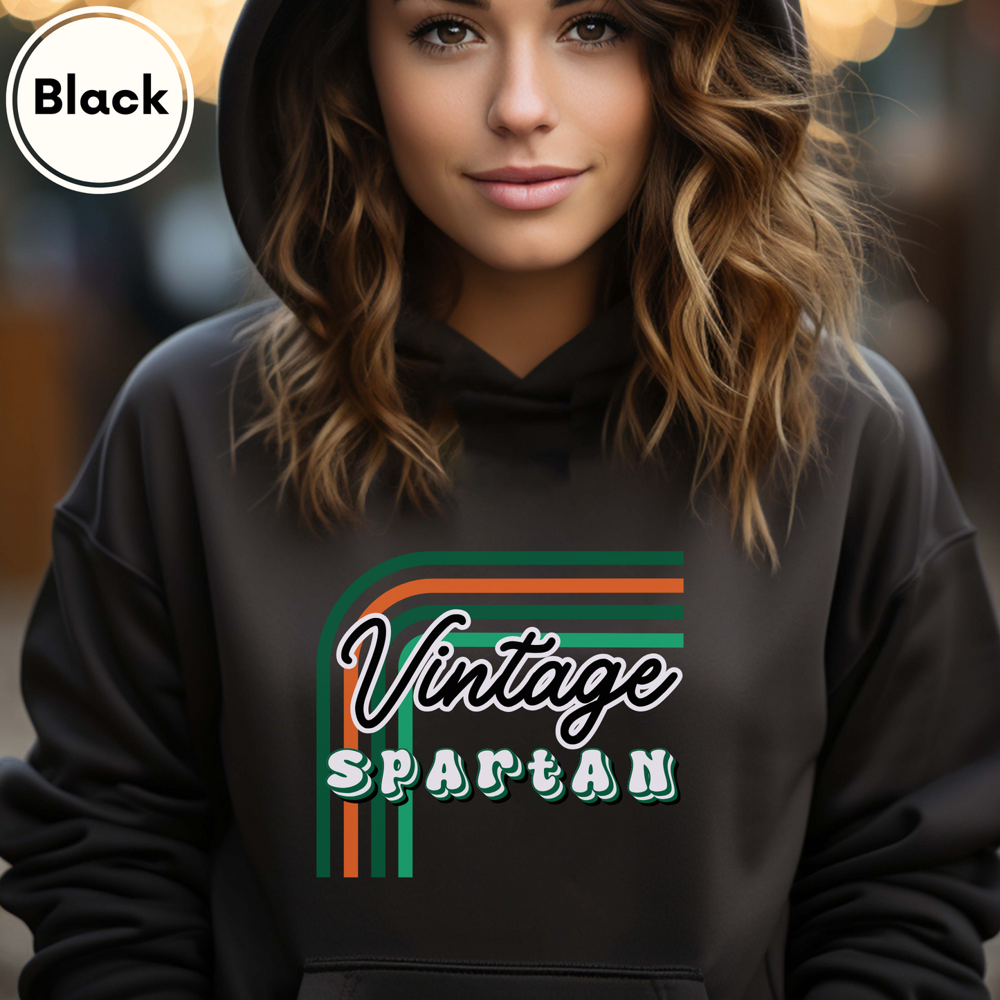 Spartan Vintage Long Sleeve Hoodie