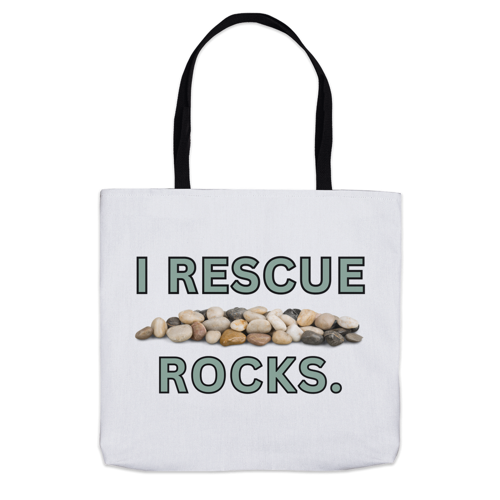 I Rescue Rocks Tote Bags