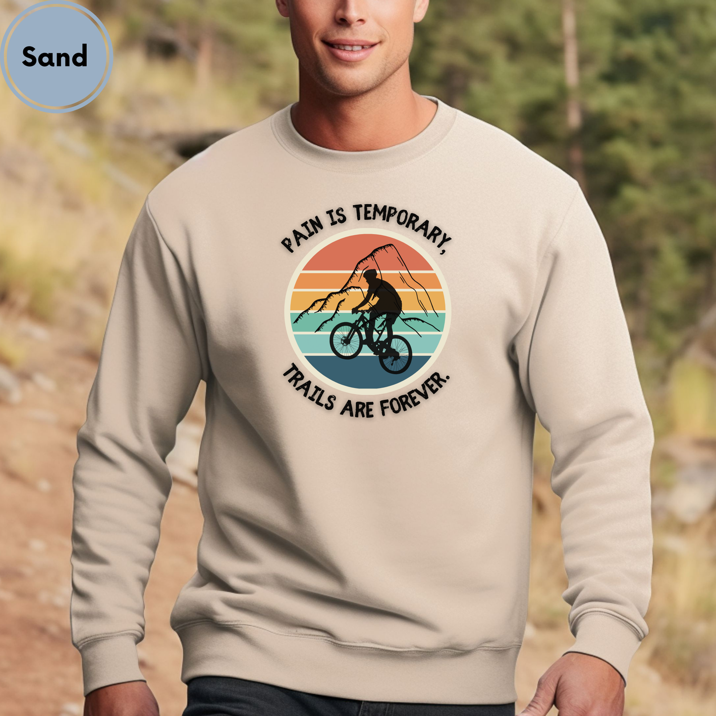 Michigan Trails are Forever Mountain Biking Unisex Sweatshirt