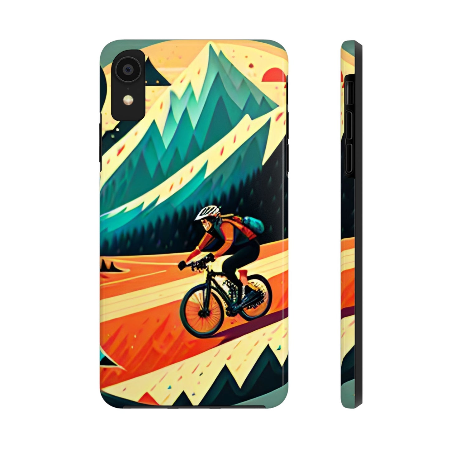 Mountain Biking Cycling Tough iPhone Phone Cases