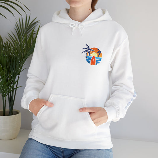 Happiness Comes in Waves Unisex Heavy Blend Hoodie