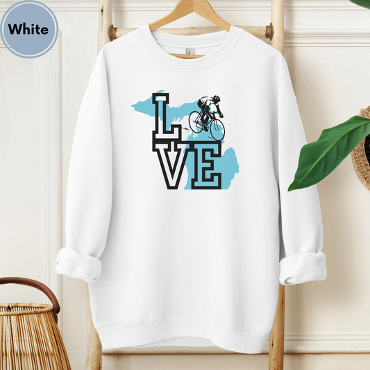 Love Michigan Road Cycling Unisex Sweatshirt