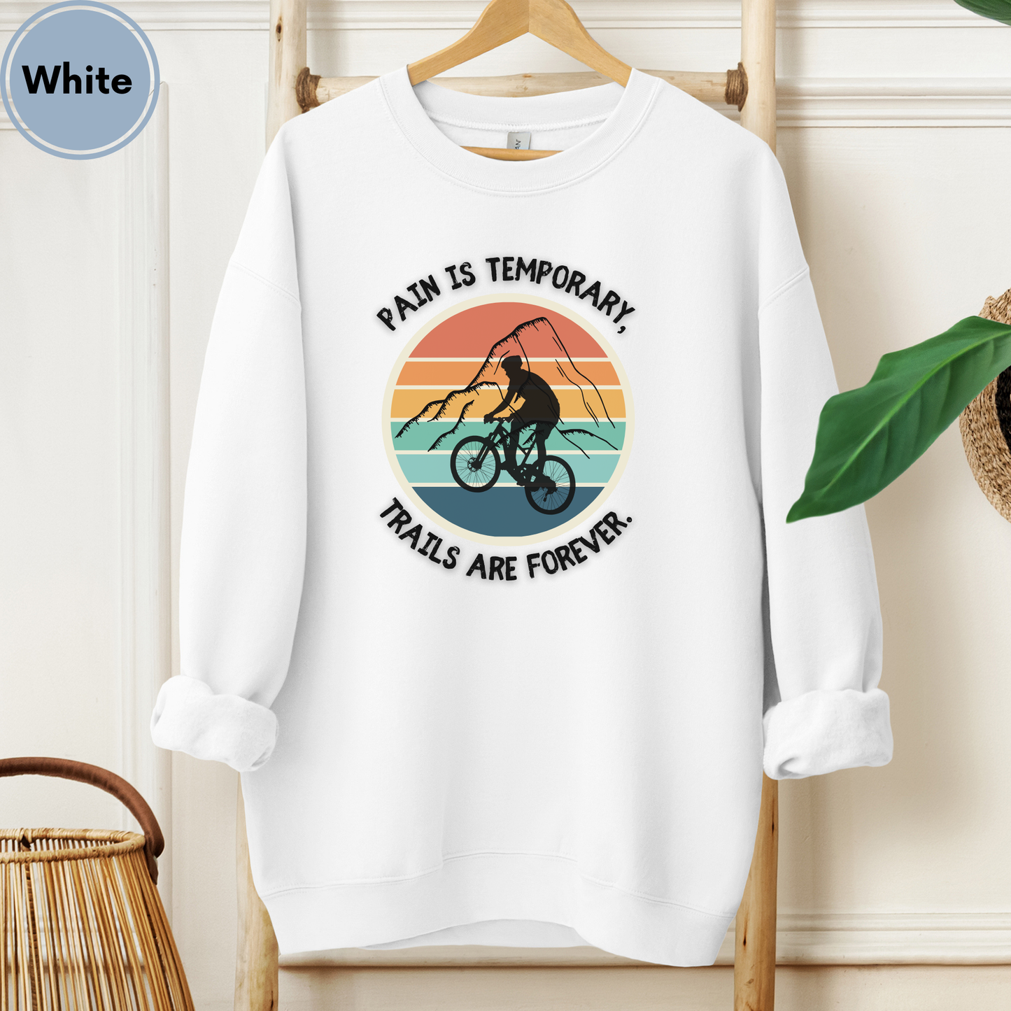 Michigan Trails are Forever Mountain Biking Unisex Sweatshirt