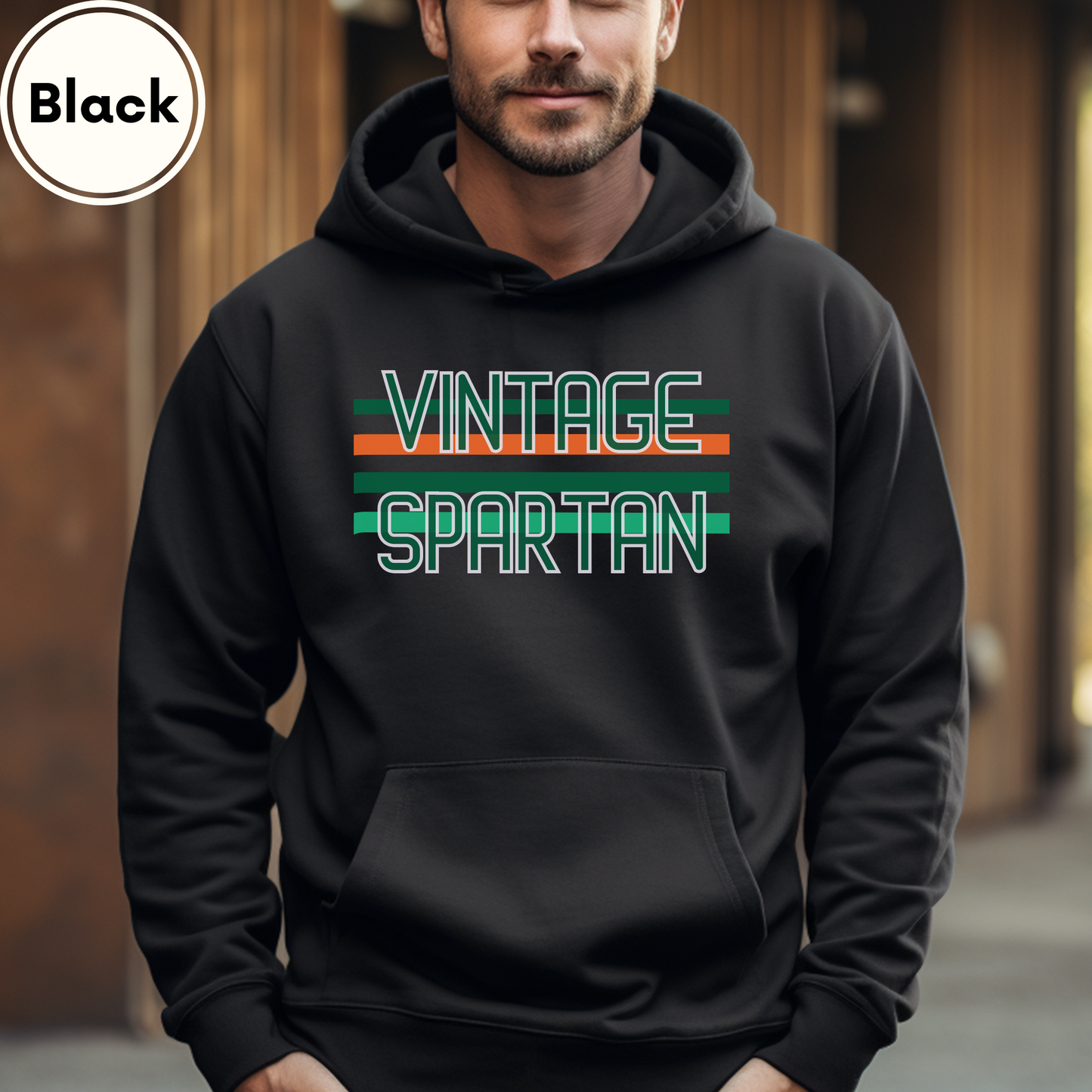 Spartan Vintage Long Sleeve Hoodie