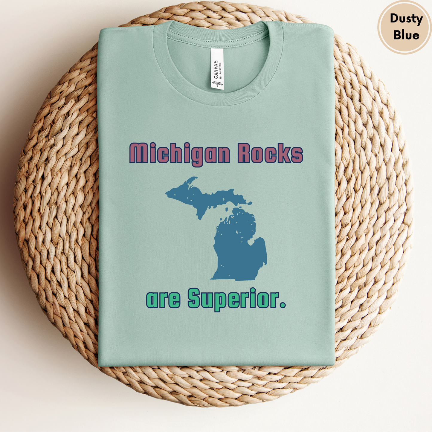 Michigan Rocks Superior Lake Unisex Shirt