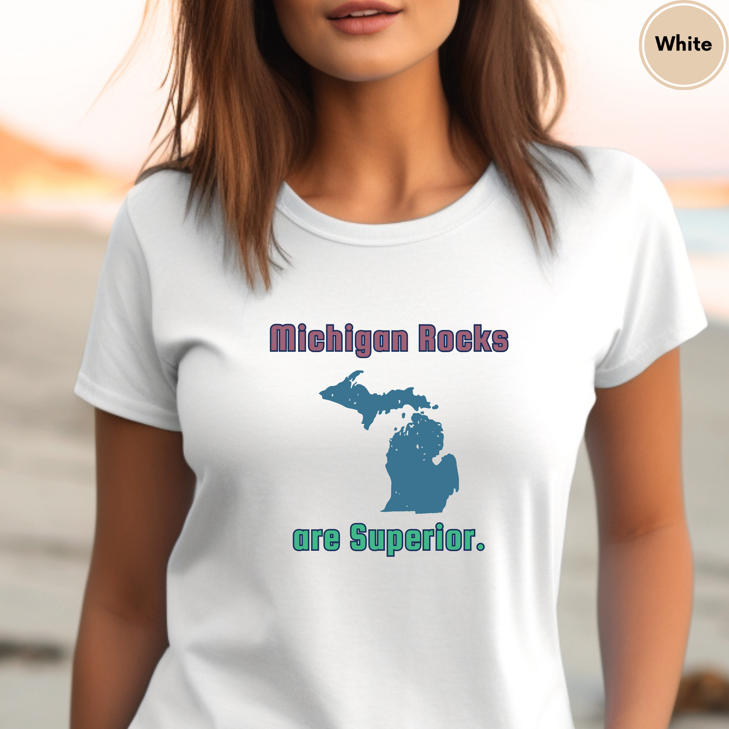 Michigan Rocks Superior Lake Unisex Shirt