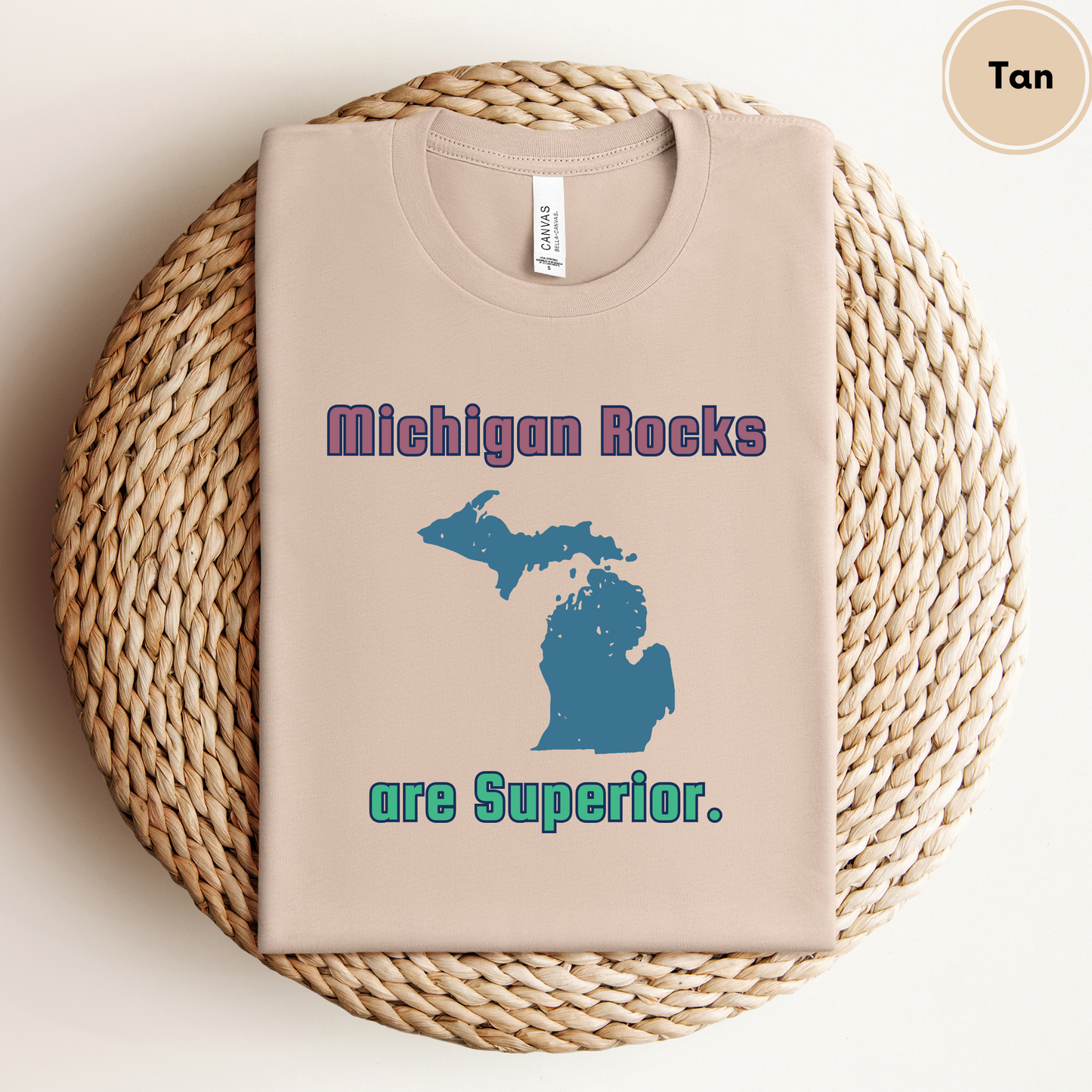 Michigan Rocks Superior Lake Unisex Shirt