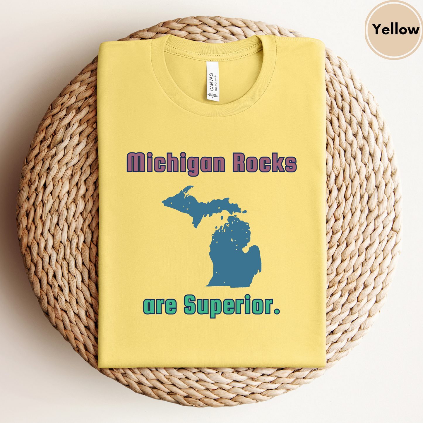 Michigan Rocks Superior Lake Unisex Shirt