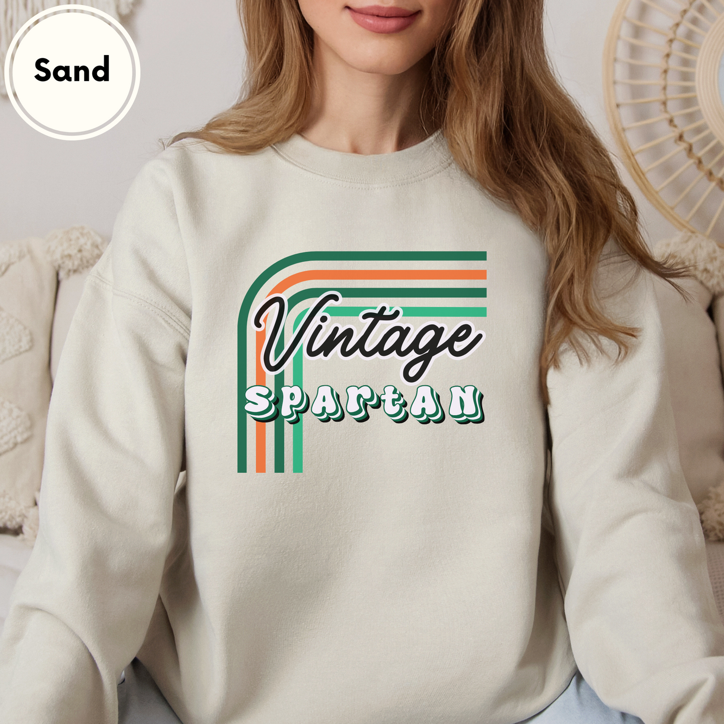 Spartan Vintage Long Sleeve Sweatshirt