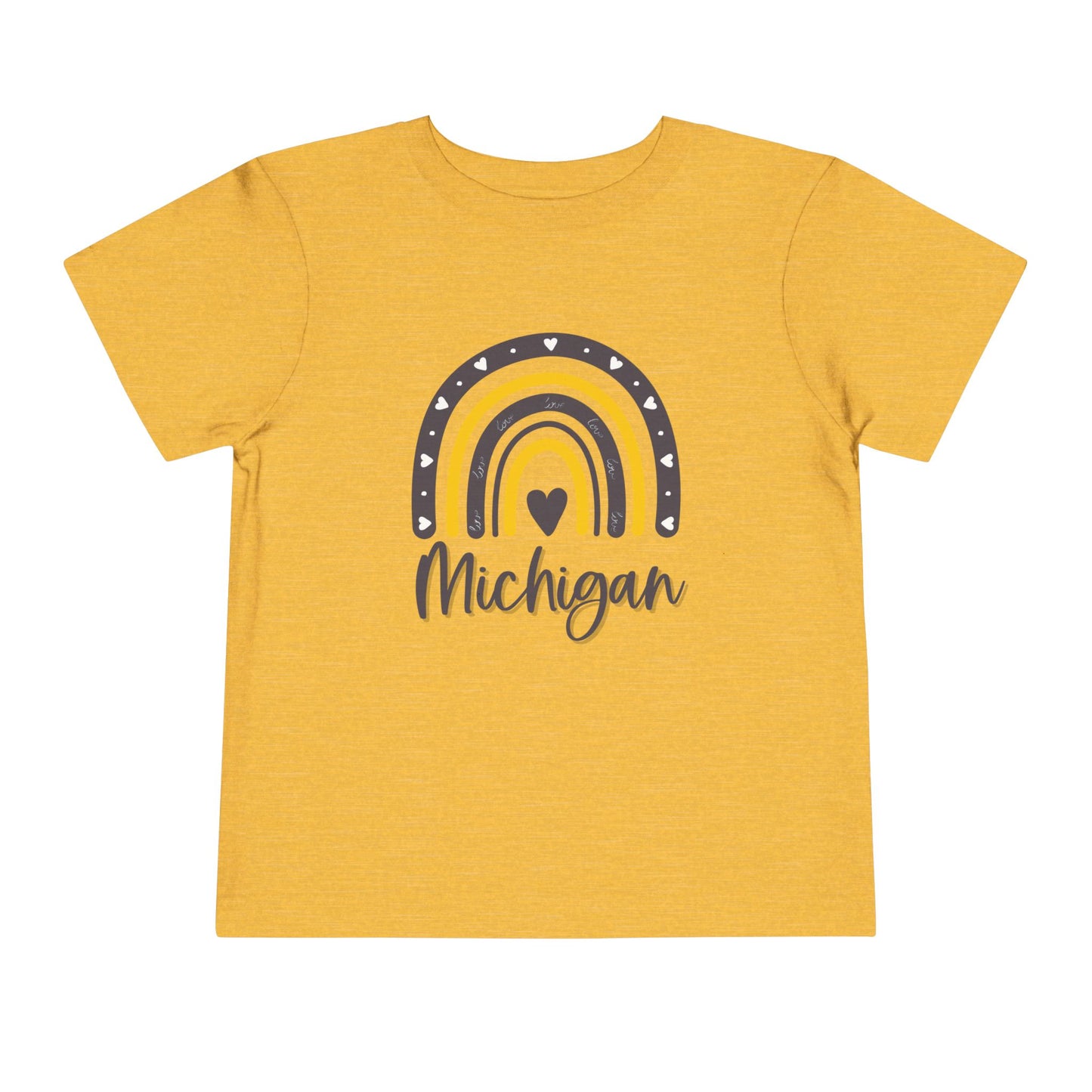 Toddler University of Michigan Rainbow Short Sleeve Tee