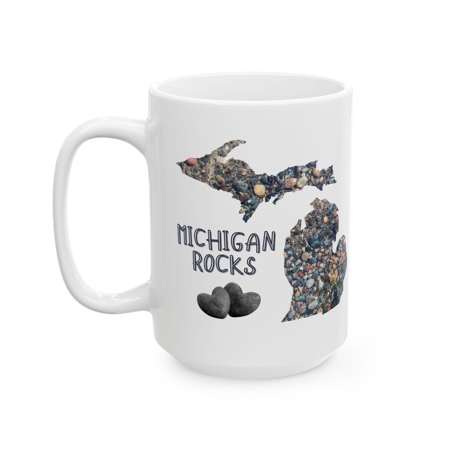 Michigan Rocks Ceramic Mug, (11oz, 15oz)