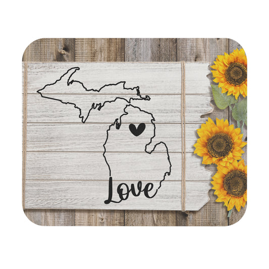 Sunflower Michigan Mouse Pad