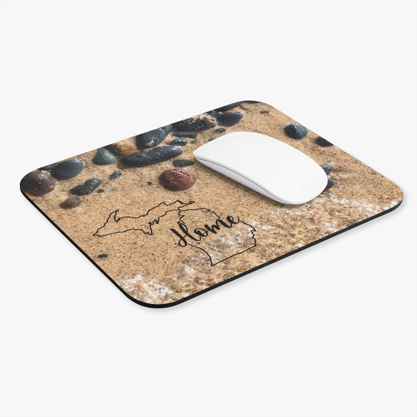 Lake Michigan Rocks Mouse Pad