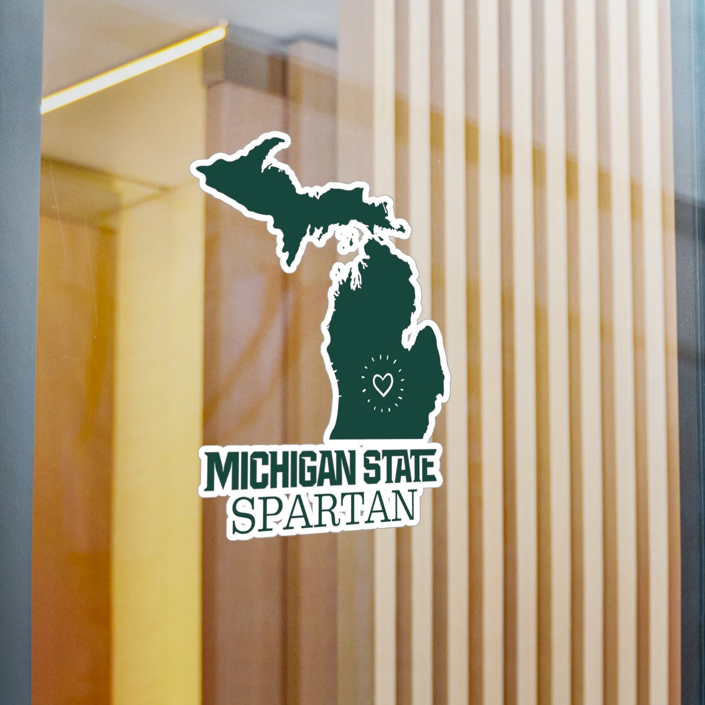 MSU Vinyl Decal Multiple Sizes Decal for Indoors and Outdoors