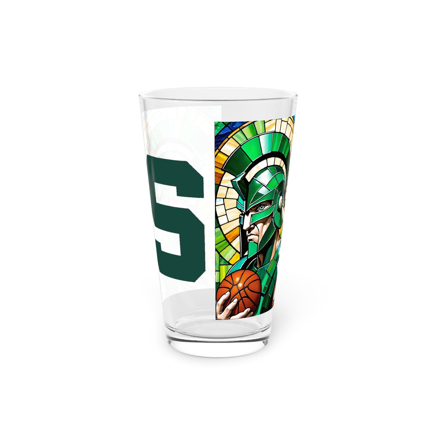 Basketball Spartan Pint Glass