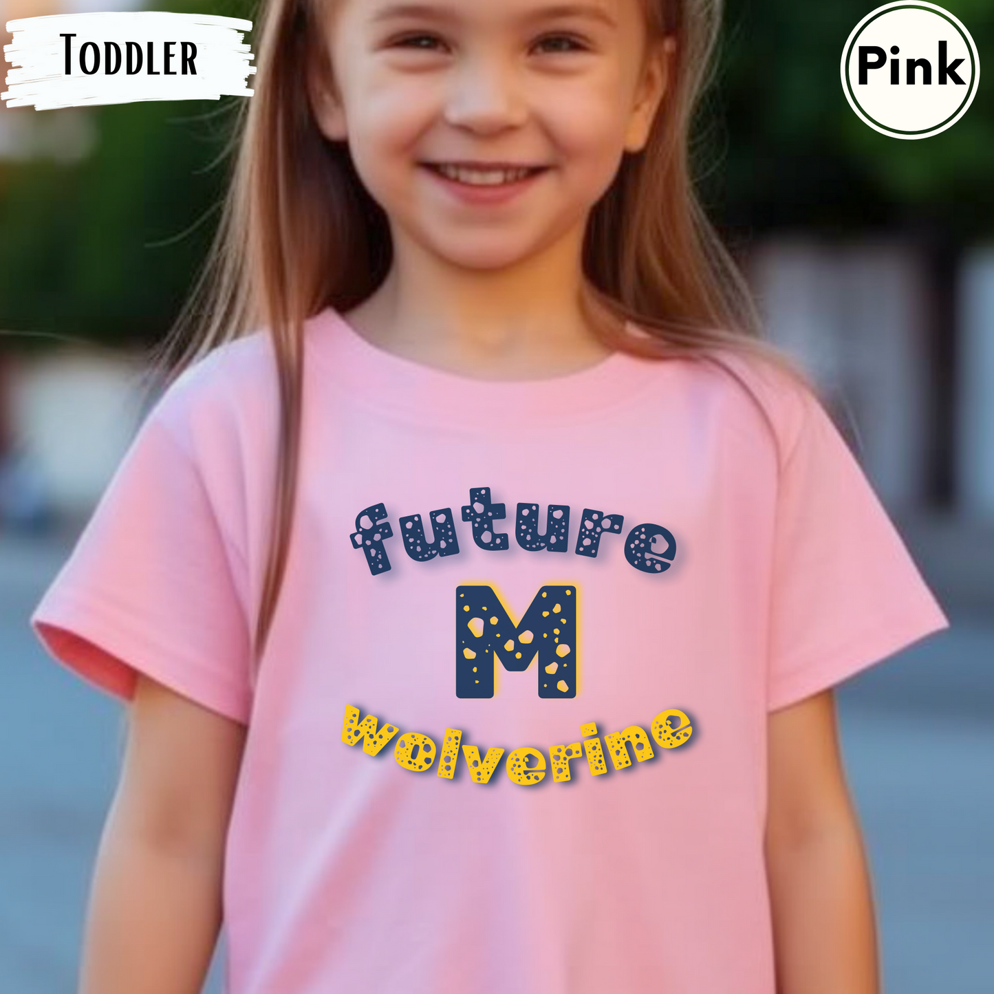 Michigan Future Wolverine Toddler Short Sleeve Tee