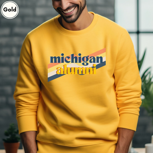 Michigan Alumni Vintage Sweatshirt