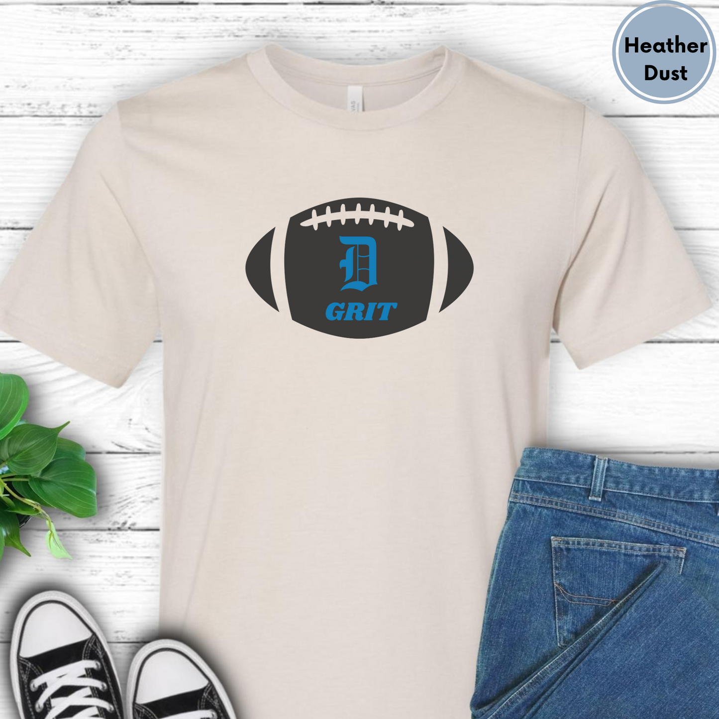 Detroit Football Unisex Jersey Short Sleeve Tee