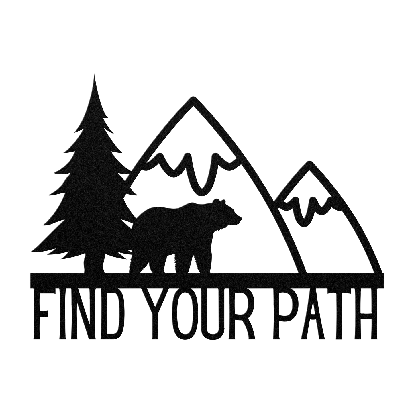 Find_Your_Path_Bear_Mountain_Metal_Sign_Black_Transparent_Mockup.png