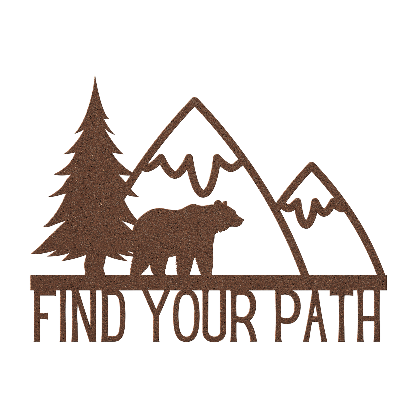 Find_Your_Path_Bear_Mountain_Metal_Sign_Copper_Transparent_Mockup.png