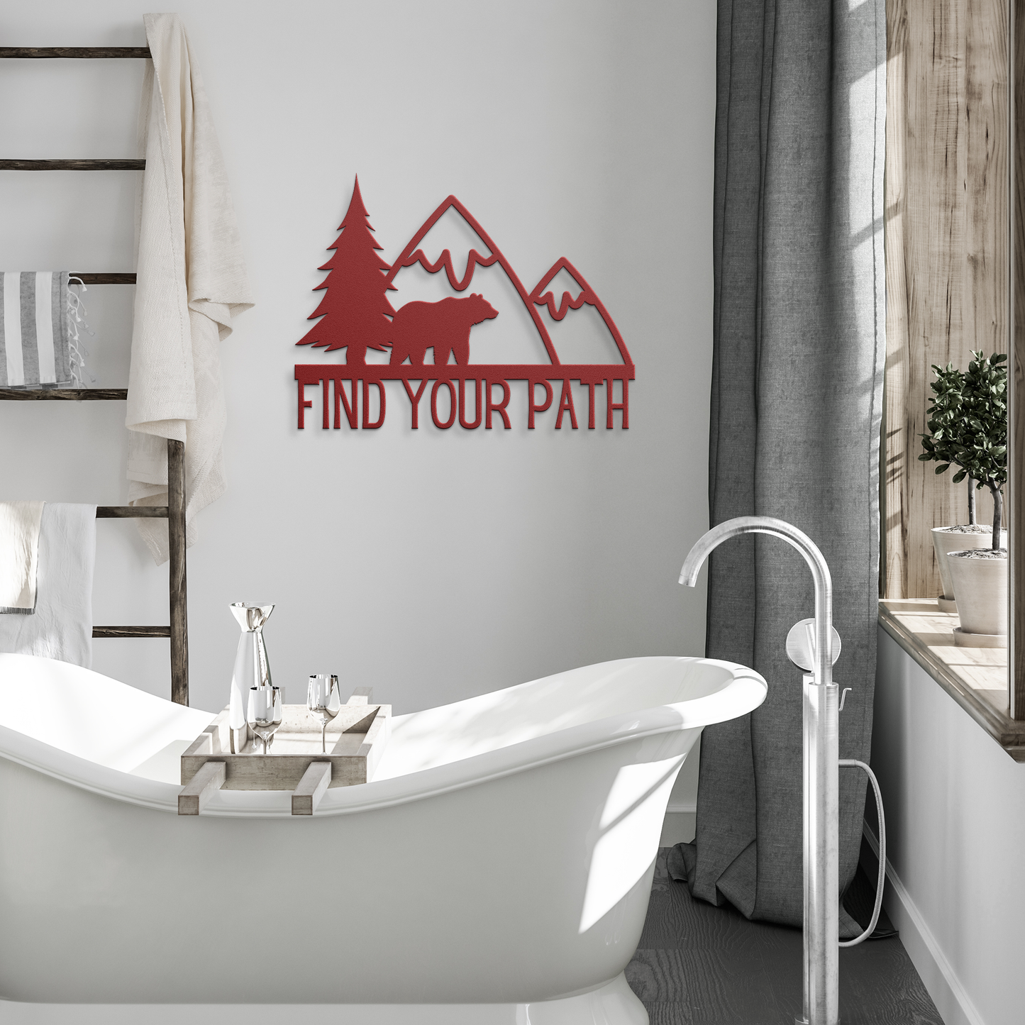 Find_Your_Path_Bear_Mountain_Metal_Sign_Red_Modern_Bathroom_Mockup.png