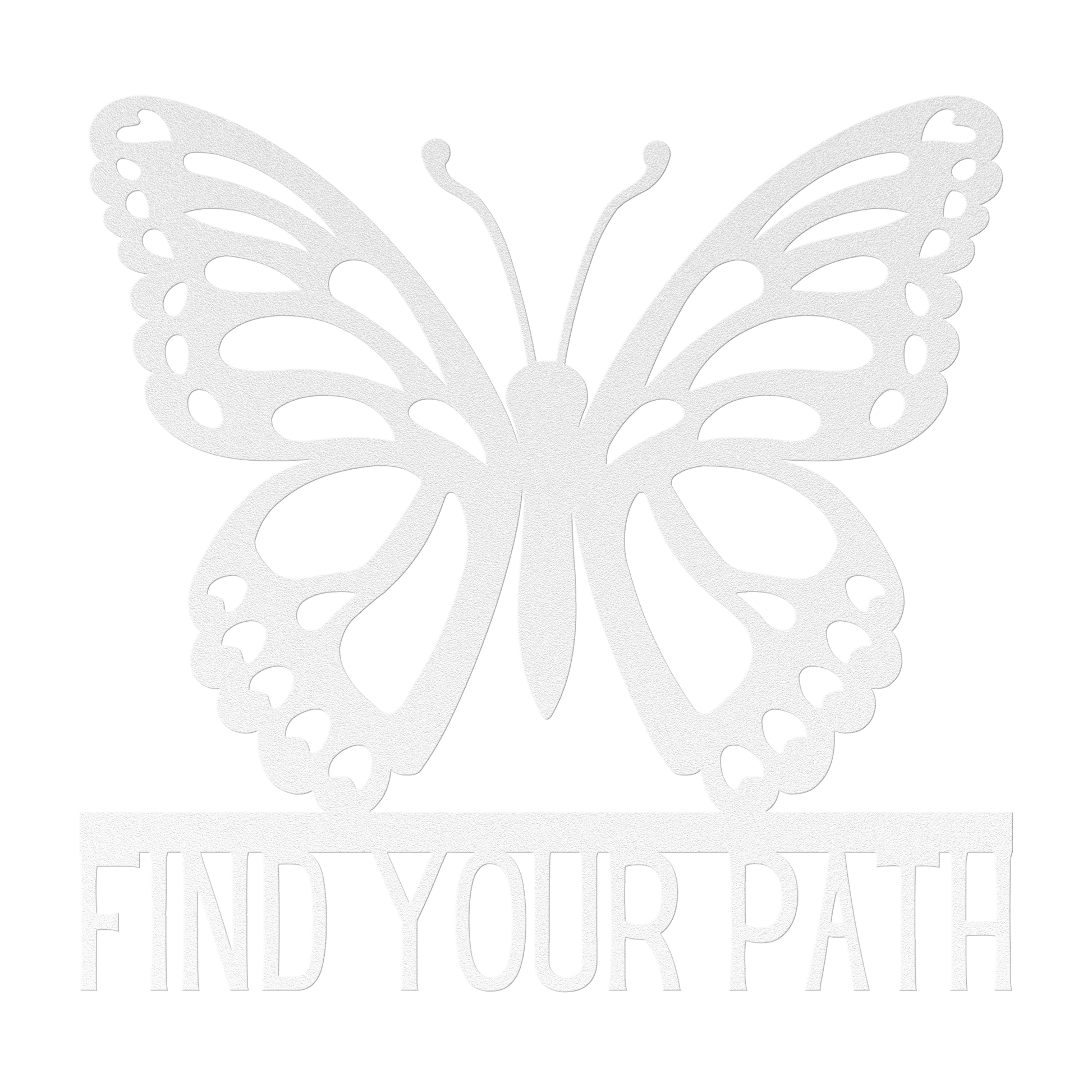 Find_Your_Path_Butterfly_Metal_Sign_White_Transparent_Mockup.png
