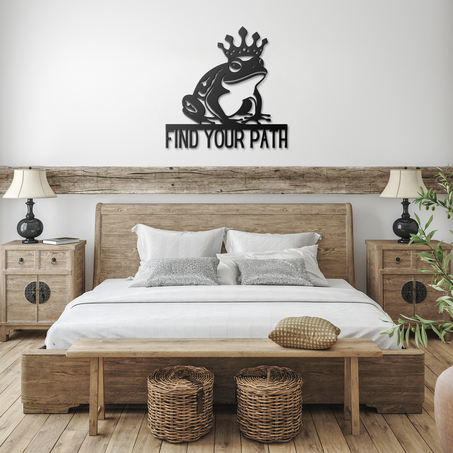 Find_Your_Path_King_Frog_Metal_Sign_Black_Farmhouse_Bedroom_Mockup.png