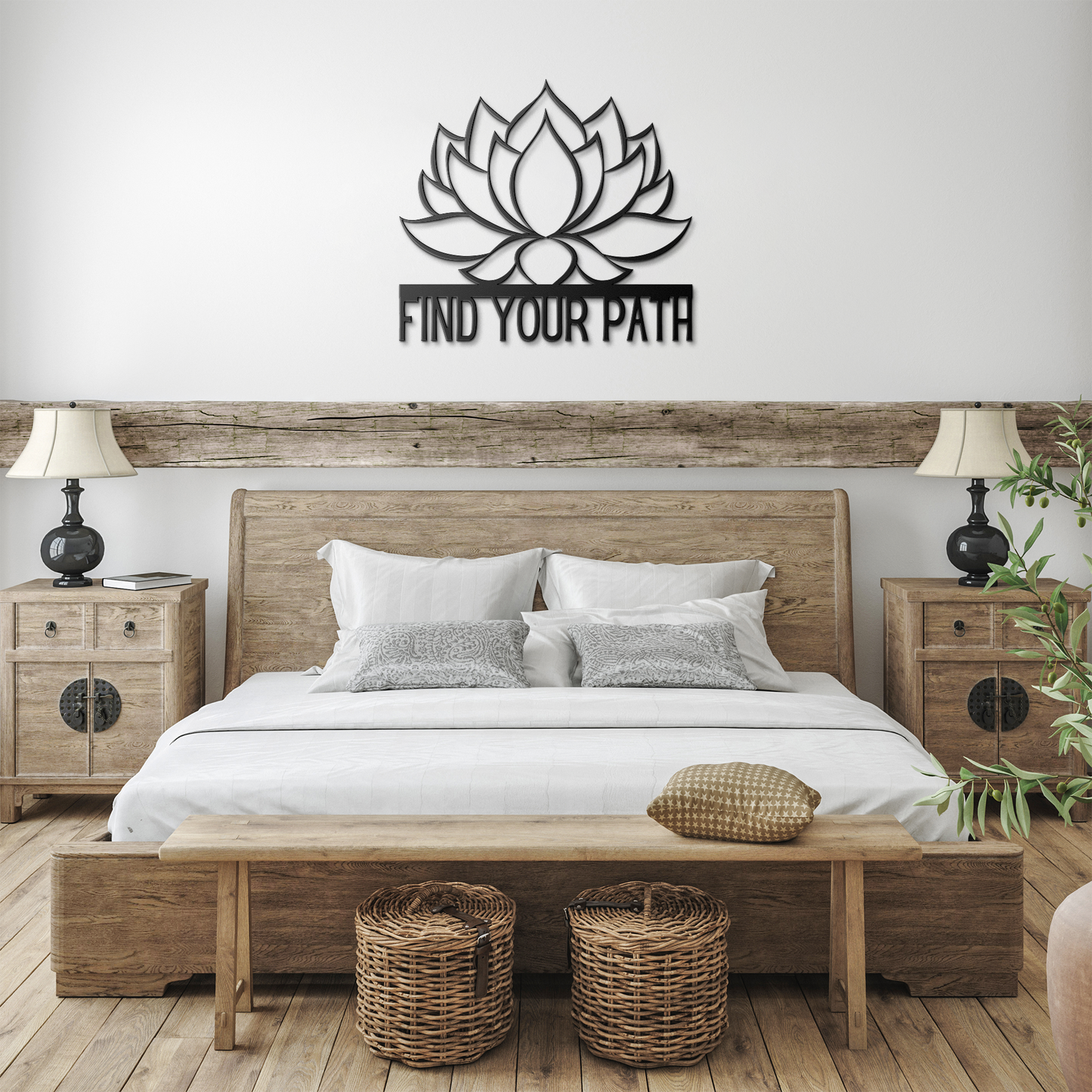 Find_Your_Path_Lotus_Flower_Metal_Sign_Black_Farmhouse_Bedroom_Mockup.png