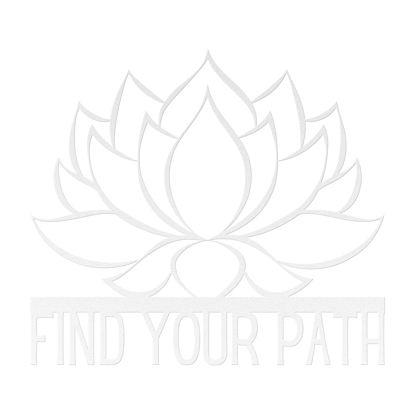 Find_Your_Path_Lotus_Flower_Metal_Sign_White_Transparent_Mockup.png