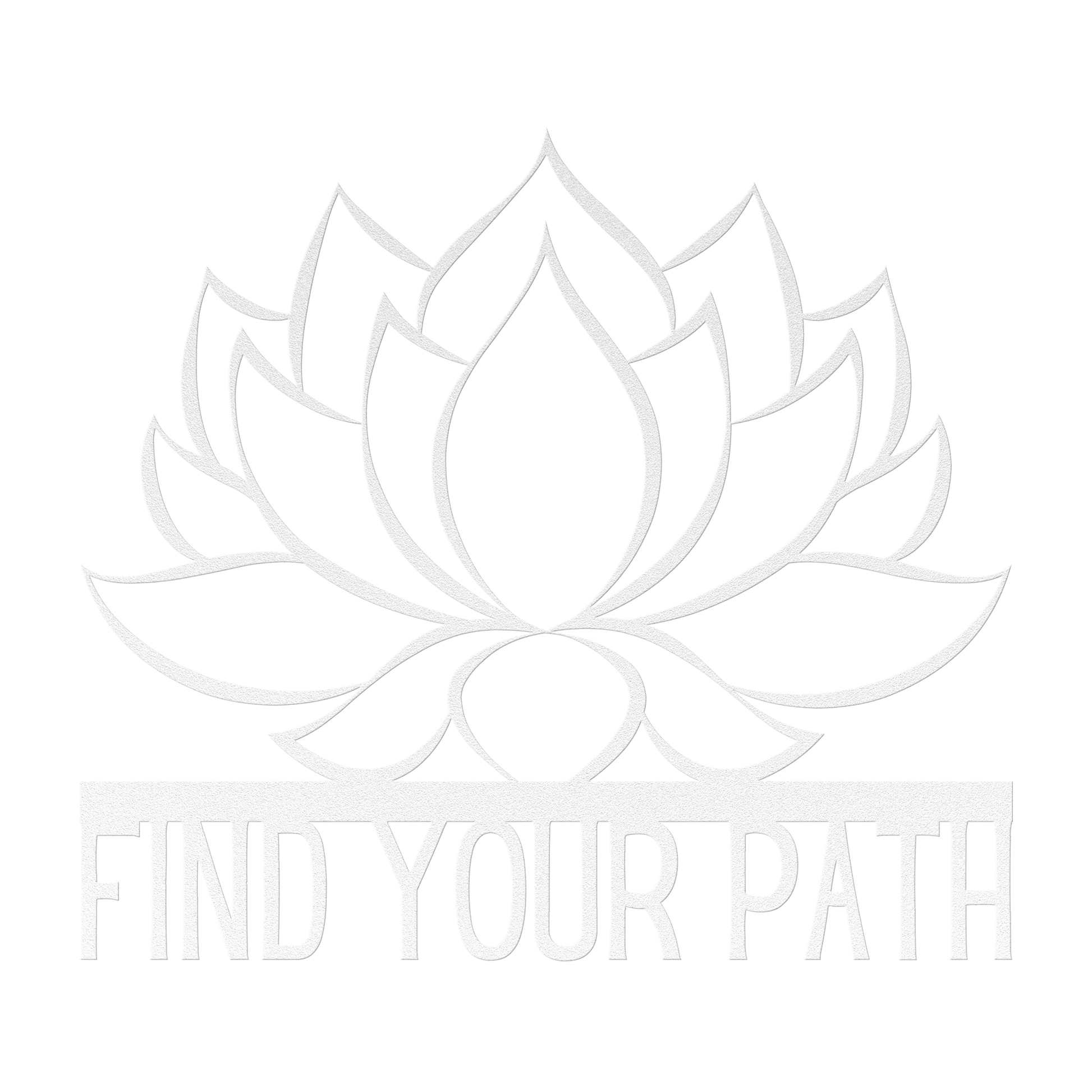 Find_Your_Path_Lotus_Flower_Metal_Sign_White_Transparent_Mockup.png