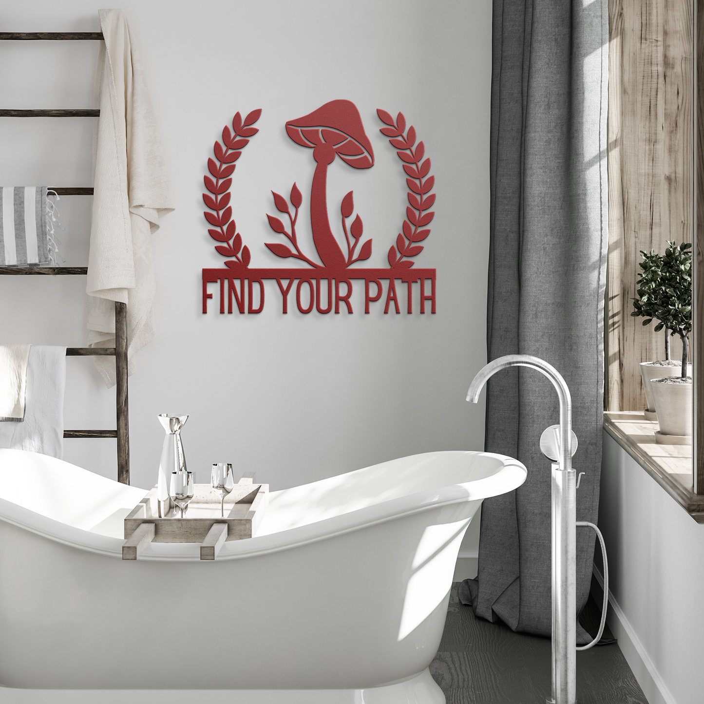 Find_Your_Path_Mushroom_Metal_Sign_Red_Modern_Bathroom_Mockup.png