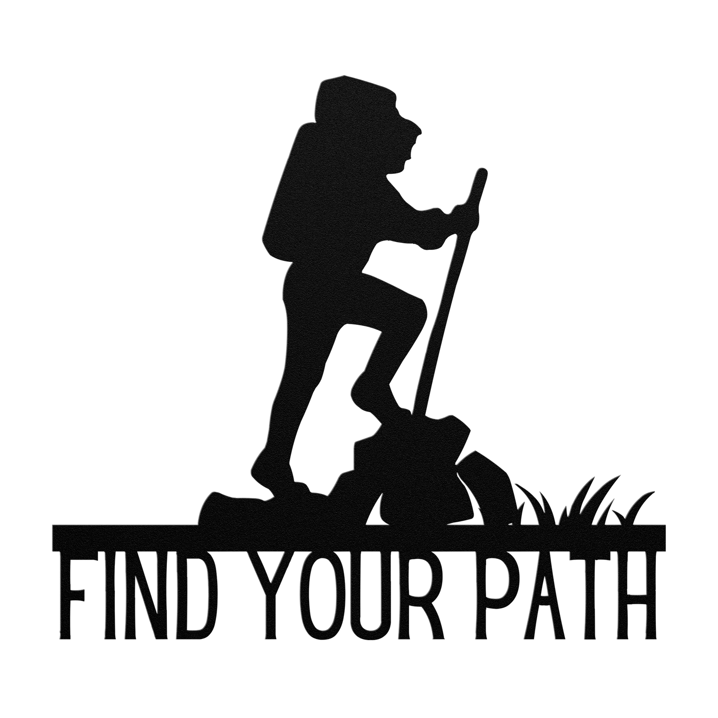 Find_your_Path_Hiking_Metal_Sign_Black_Transparent_Mockup.png