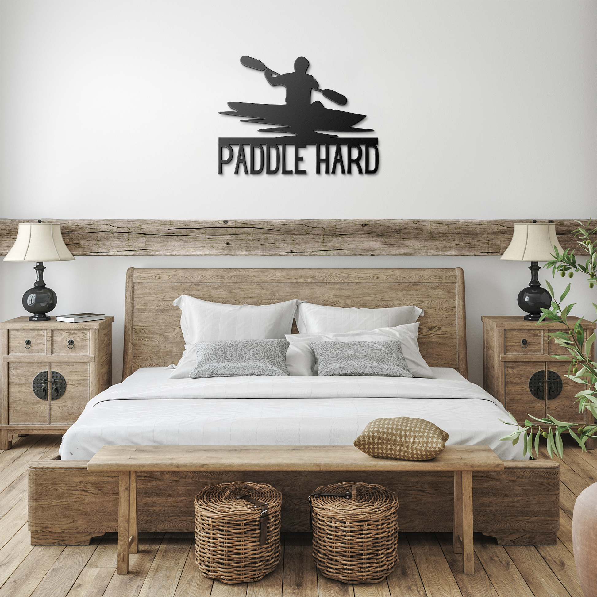 Paddle_Hard_Kayaking_Metal_Sign_Black_Farmhouse_Bedroom_Mockup.png