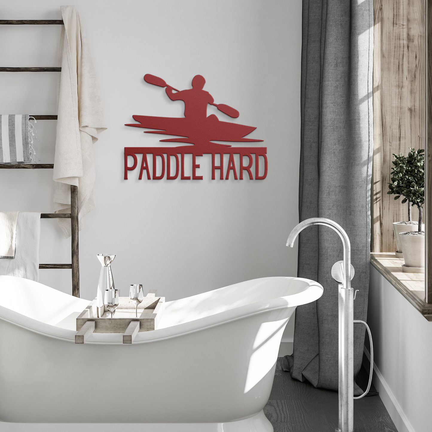 Paddle_Hard_Kayaking_Metal_Sign_Red_Modern_Bathroom_Mockup.png