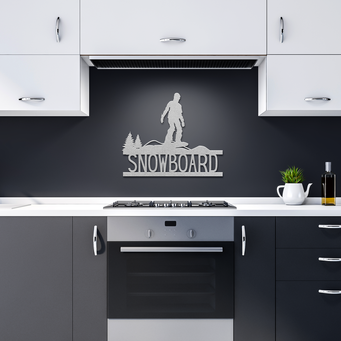 Snowboard_Metal_Sign_Silver_Dark_Kitchen_Mockup.png