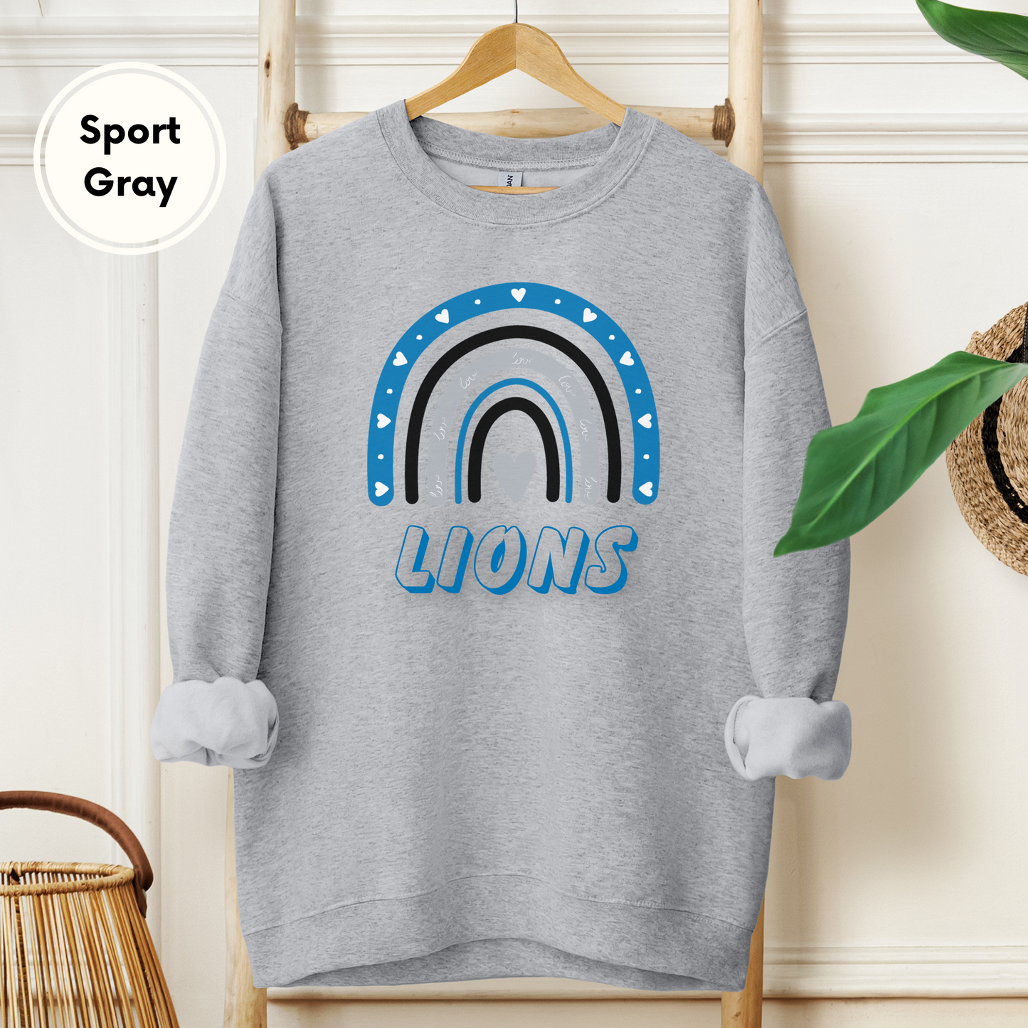 Detroit Lions Rainbow Sweatshirt