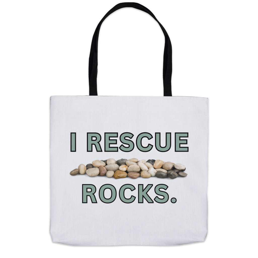 I Rescue Rocks Tote Bags